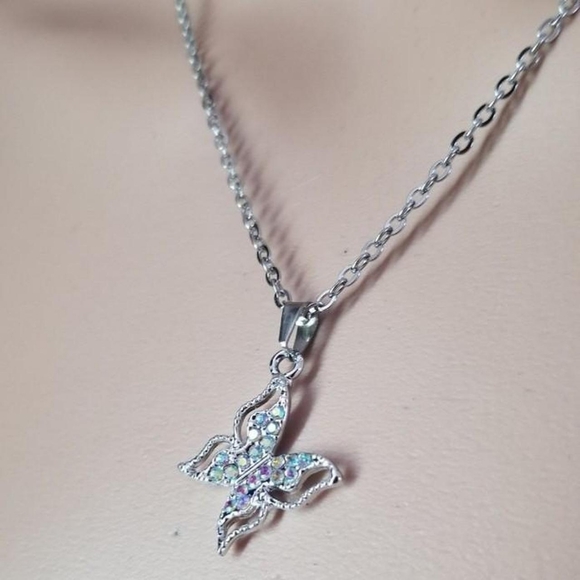 Handcrafted Butterfly Necklace - Picture 3 of 4